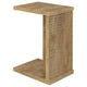 Owea Sofa Side Table | C Shaped | Rectangular | Mango Brown Wood 16"