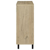 Bixi  Shoe Cabinet w Slatted Doors | Foyer Entryway Storage | White Oak Brown