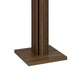 Rinki Coat Rack | 8 Metal Hooks w Wood Caps | Walnut Brown Plinth 72"