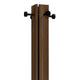 Rinki Coat Rack | 8 Metal Hooks w Wood Caps | Walnut Brown Plinth 72"