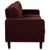 Rumi 3 Seater Sofa | Track Arms | Foam Fill Rust Red Upholstery 77"