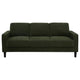 Rumi 3 Seater Sofa | Track Arms | Foam Fill Matcha Green Upholstery 77"