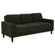 Rumi 3 Seater Sofa | Track Arms | Foam Fill Matcha Green Upholstery 77"
