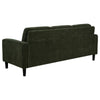 Rumi 3 Seater Sofa | Track Arms | Foam Fill Matcha Green Upholstery 77"