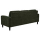 Rumi 3 Seater Sofa | Track Arms | Foam Fill Matcha Green Upholstery 77"