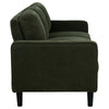 Rumi 3 Seater Sofa | Track Arms | Foam Fill Matcha Green Upholstery 77"