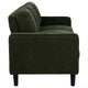 Rumi 3 Seater Sofa | Track Arms | Foam Fill Matcha Green Upholstery 77"