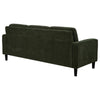 Rumi 3 Seater Sofa | Track Arms | Foam Fill Matcha Green Upholstery 77"