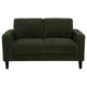 Rumi Loveseat | Track Arms w Piping | Foam Fill Matcha Green Upholstery 54"