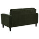 Rumi Loveseat | Track Arms w Piping | Foam Fill Matcha Green Upholstery 54"