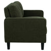 Rumi Loveseat | Track Arms w Piping | Foam Fill Matcha Green Upholstery 54"