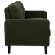 Rumi Loveseat | Track Arms w Piping | Foam Fill Matcha Green Upholstery 54"