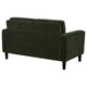 Rumi Loveseat | Track Arms w Piping | Foam Fill Matcha Green Upholstery 54"