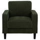 Rumi Accent Club Chair | Track Arms | Foam Fill Matcha Green Upholstery