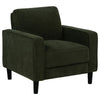 Rumi Accent Club Chair | Track Arms | Foam Fill Matcha Green Upholstery
