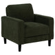 Rumi Accent Club Chair | Track Arms | Foam Fill Matcha Green Upholstery