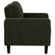 Rumi Accent Club Chair | Track Arms | Foam Fill Matcha Green Upholstery