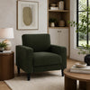Rumi Accent Club Chair | Track Arms | Foam Fill Matcha Green Upholstery