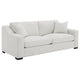 Shanice 2 Seater Sofa w 2 Pillows | Foam Fill S& Beige Upholstery 90"