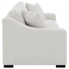 Shanice 2 Seater Sofa w 2 Pillows | Foam Fill S& Beige Upholstery 90"