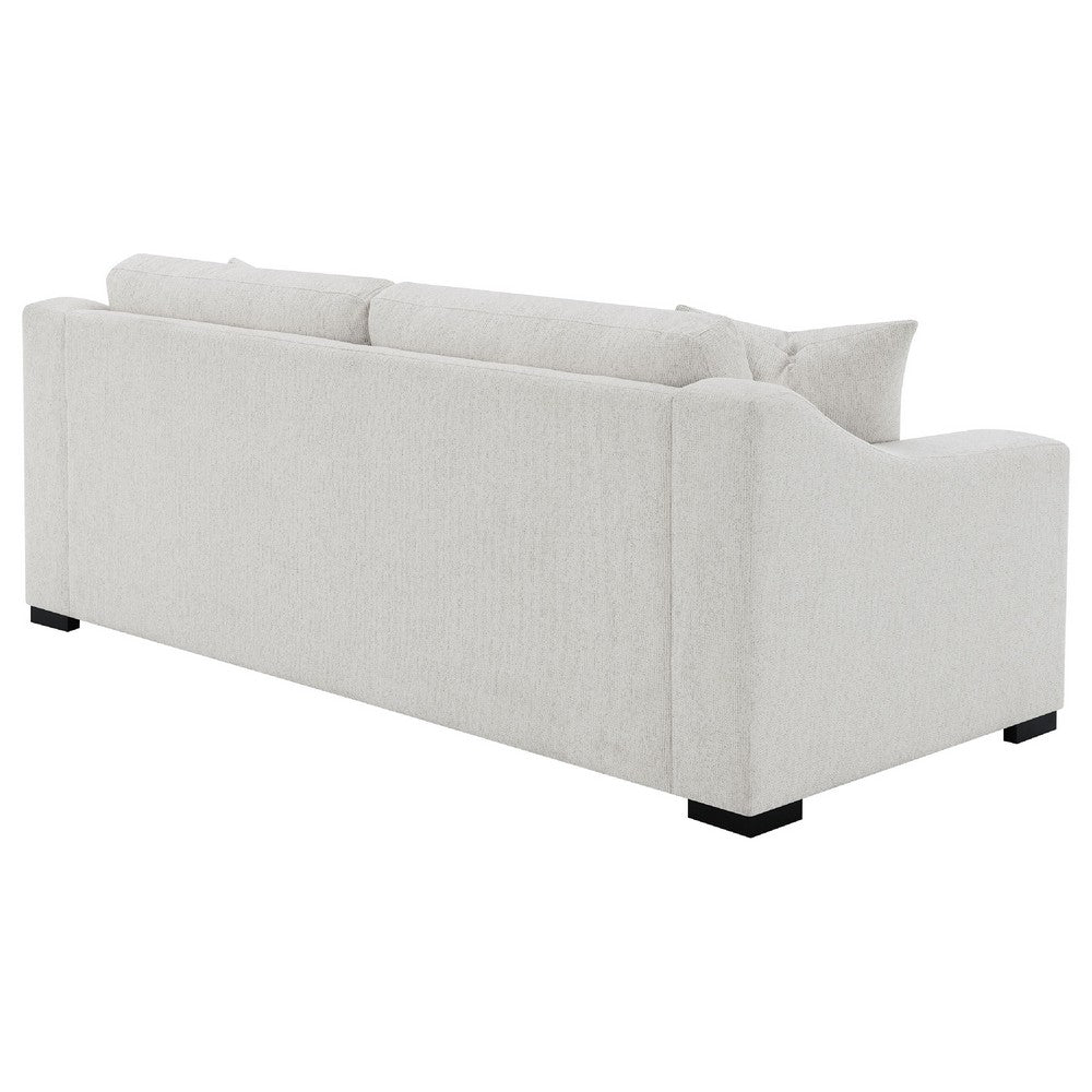 Shanice 2 Seater Sofa w 2 Pillows | Foam Fill S& Beige Upholstery 90"