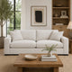 Shanice 2 Seater Sofa w 2 Pillows | Foam Fill S& Beige Upholstery 90"