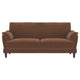 Elm 2 Seater Sofa | Flared Pillow Arms | Foam Fill Rust Brown Velvet 75"