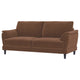 Elm 2 Seater Sofa | Flared Pillow Arms | Foam Fill Rust Brown Velvet 75"