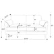 Elm Loveseat | Flared Pillow Arms | Foam Fill Rust Brown Velvet 62"