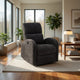 Nami Power Recliner Chair | Curved Arms | Foam Fill Charcoal Gray Upholstery