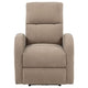 Nami Power Recliner Chair | Curved Arms | Foam Fill Camel Brown Upholstery