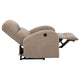 Nami Power Recliner Chair | Curved Arms | Foam Fill Camel Brown Upholstery