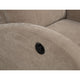 Nami Power Recliner Chair | Curved Arms | Foam Fill Camel Brown Upholstery