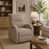 Nami Power Recliner Chair | Curved Arms | Foam Fill Camel Brown Upholstery