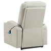 Stoy Power Lift Recliner Chair | Heat & Massage | Ivory Faux Leather
