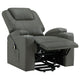 Stoy Power Lift Recliner Chair | Heat & Massage | Gray Faux Leather