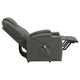 Stoy Power Lift Recliner Chair | Heat & Massage | Gray Faux Leather