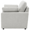 Biny Power Recliner Chair w 2 Pillows | Foam Fill Gray Polyester Upholstery