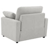 Biny Power Recliner Chair w 2 Pillows | Foam Fill Gray Polyester Upholstery