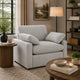 Biny Power Recliner Chair w 2 Pillows | Foam Fill Gray Polyester Upholstery