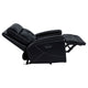 Witt Dual Power Recliner Chair w USB | foam Fill Black Top Grain Leather