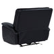 Witt Dual Power Recliner Chair w USB | foam Fill Black Top Grain Leather
