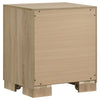 Poxy Nightst& | 2 Drawers & Hidden Casters | Oak Brown | 25"
