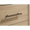 Poxy Nightst& | 2 Drawers & Hidden Casters | Oak Brown | 25"