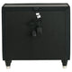 Maren Nightst& with 2 LED Drawers | USB Port | Black Velvet 28"