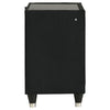 Maren Nightst& with 2 LED Drawers | USB Port | Black Velvet 28"