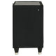Maren Nightst& with 2 LED Drawers | USB Port | Black Velvet 28"