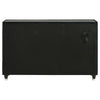 Maren Wide Dresser | 8 Drawers & LED Light | Black Tufted Velvet | Glass Top