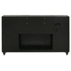 Maren Wide Dresser  8 Drawers & LED Flame Box | Black Velvet