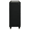 Maren Wide Dresser  8 Drawers & LED Flame Box | Black Velvet